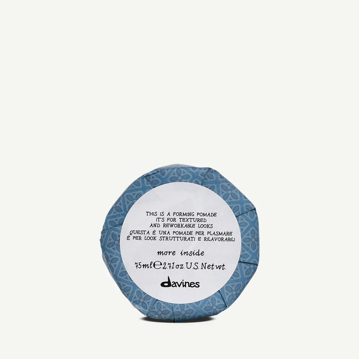 Davines Forming Pomade emballée dans son papier bleu More Inside – 75 ml