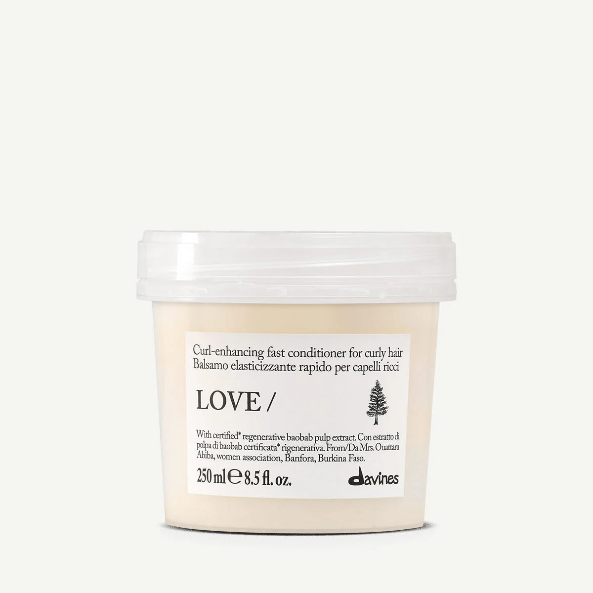 Davines LOVE CURL Conditioner 250 ml, après-shampooing nourrissant pour démêler, définir et sublimer les cheveux bouclés ou ondulés