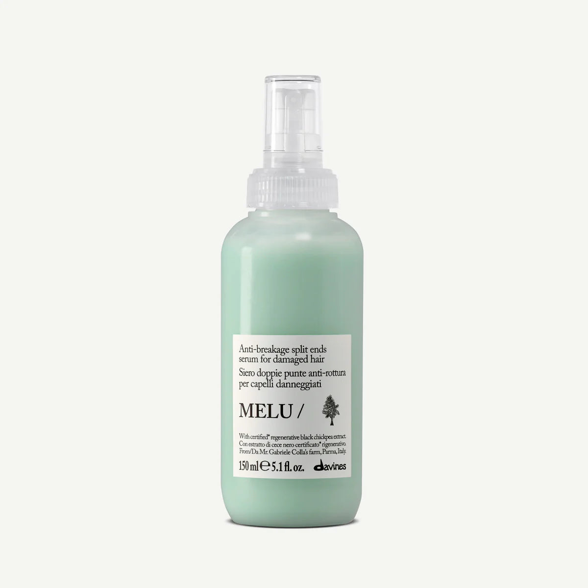 Davines MELU Serum 150 ml, sérum sans rinçage anti-casse pour protéger les cheveux longs, abîmés ou fragilisés