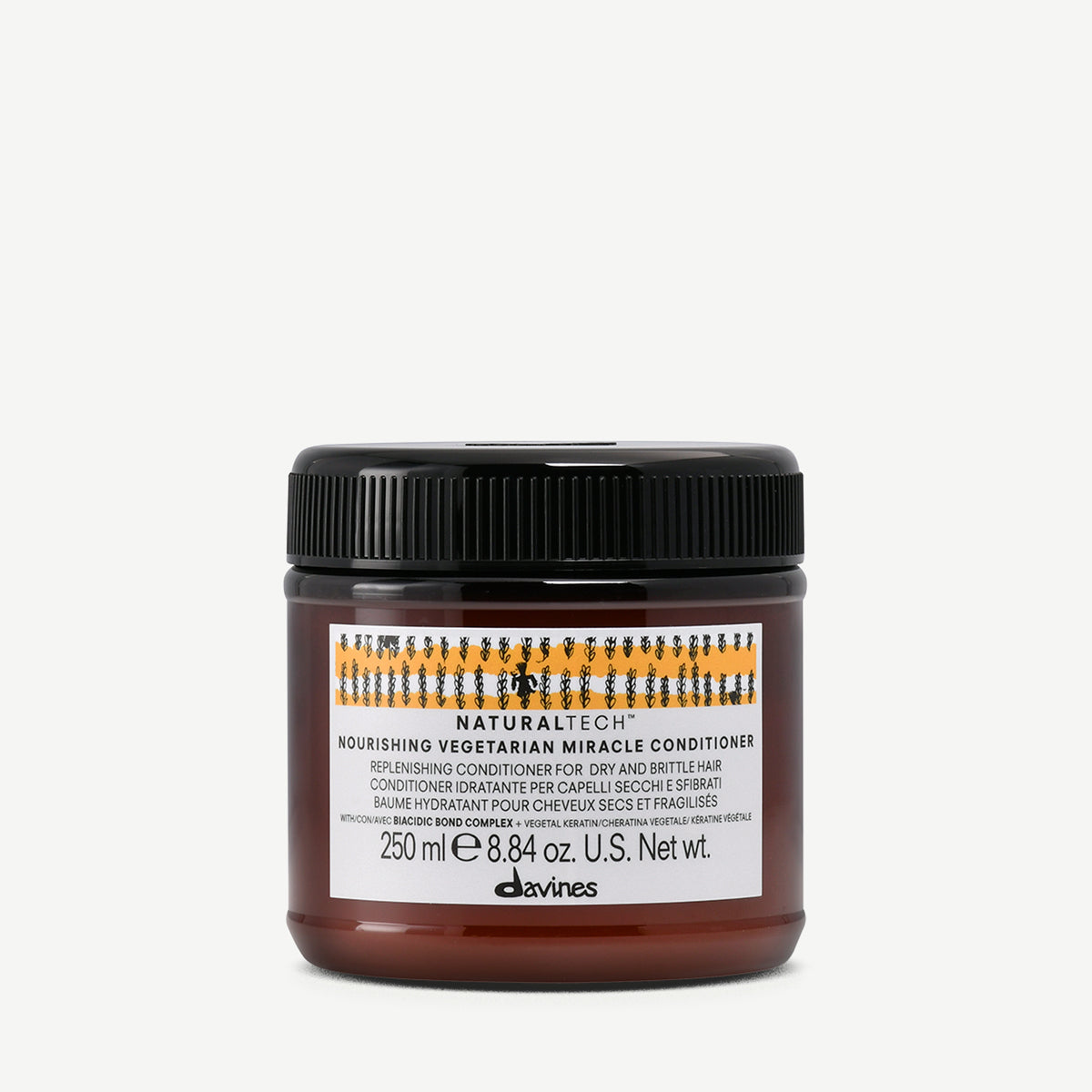 Davines Nourishing Vegetarian Miracle Conditioner 250 ml – pot de l’après-shampooing nourrissant