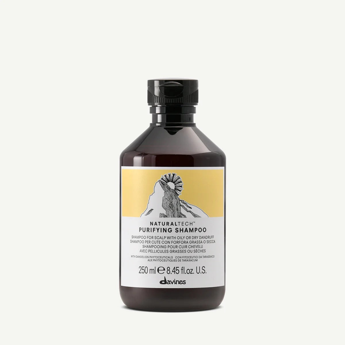 Flacon 250 ml Davines Purifying Shampoo – shampooing anti-pelliculaire clarifiant