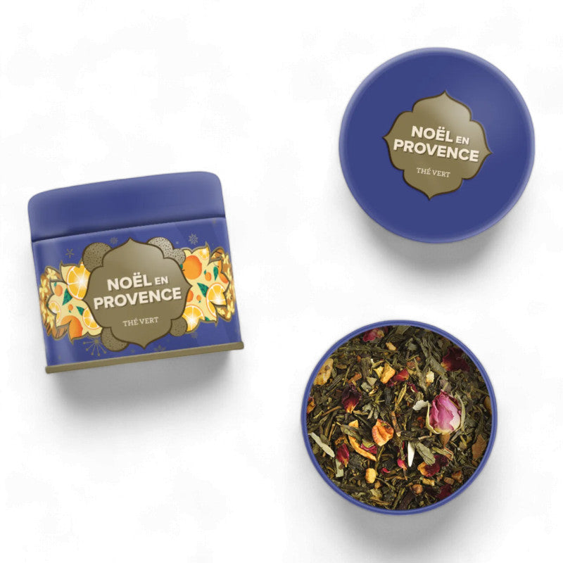 Noël en Provence Maison Bourgeon – petite boîte métal 30 g