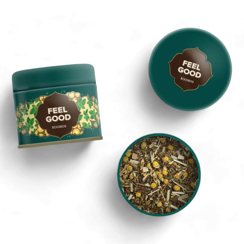 Rooibos Feel Good Maison Bourgeon – petite boîte métal 20 g