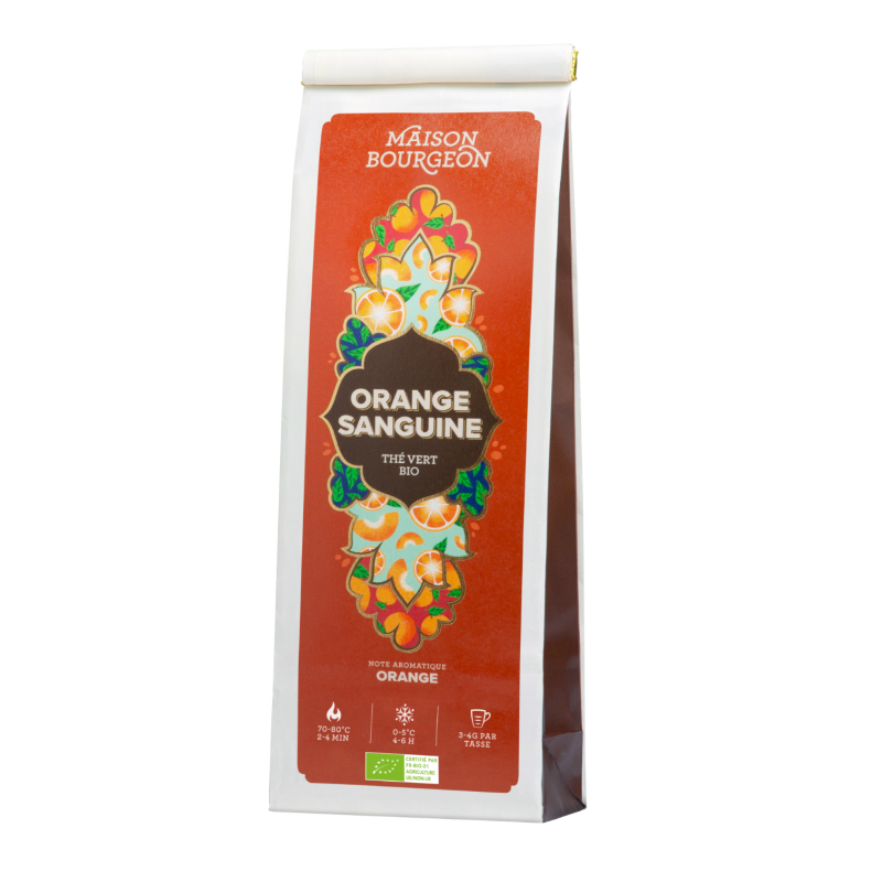Thé Vert Orange Sanguine Maison Bourgeon – présentation du produit