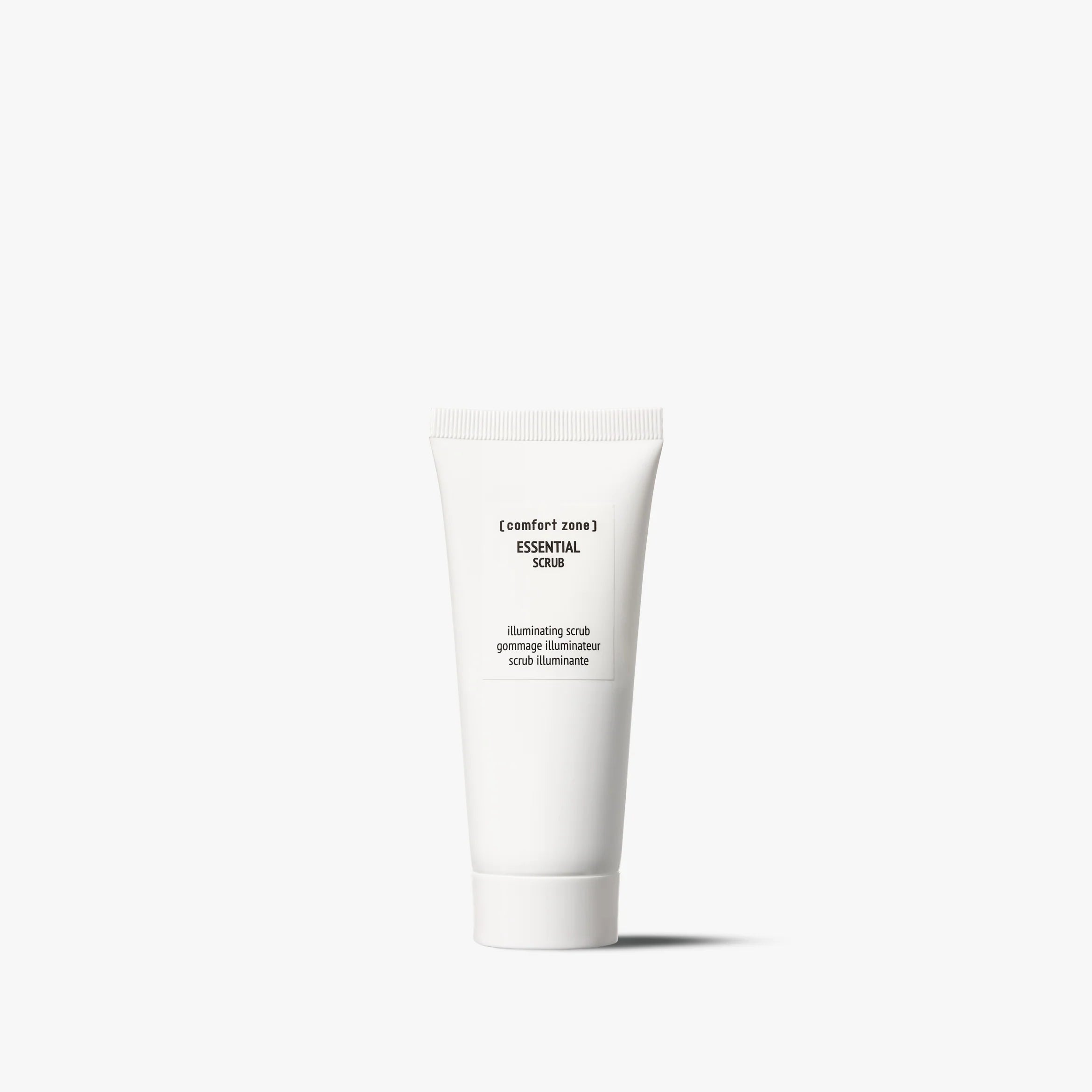 Comfort Zone Essential Scrub, gommage illuminateur pour le visage, conçu pour exfolier la peau en douceur, éliminer les cellules mortes et affiner le grain de peau tout en laissant le teint plus lisse, frais et lumineux