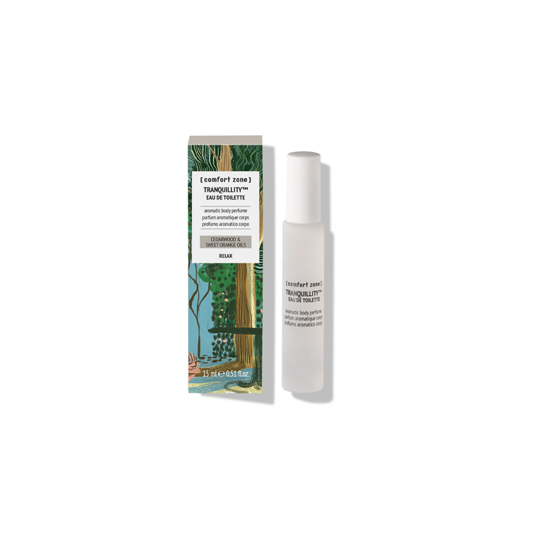Flacon 15 ml Comfort Zone Tranquillity Eau de Toilette – parfum relaxant aux huiles essentielles