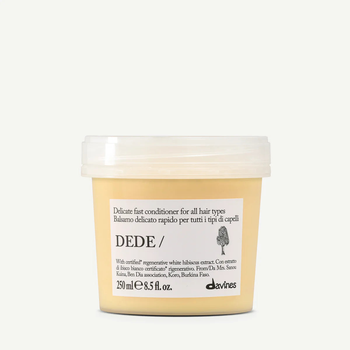 Davines DEDE Conditioner 250 ml, après-shampooing délicat pour démêler, adoucir et prendre soin des cheveux fins, fragiles ou lavés fréquemment