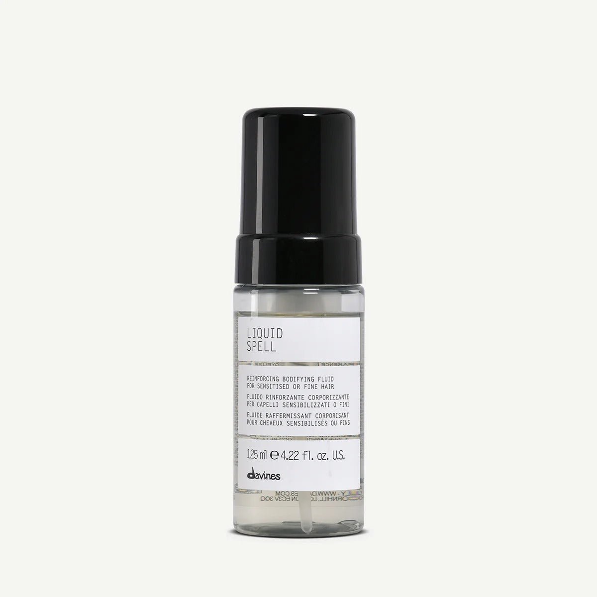 Davines Liquid Spell Reinforcing Bodifying Fluid 125 ml – flacon du fluide coiffant