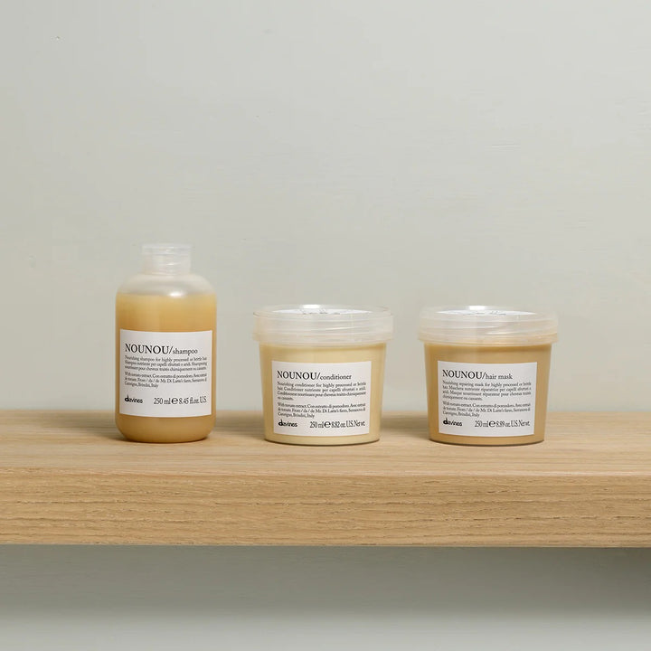 Collection Davines Nounou Conditioner – nourrissant et réparateur pour cheveux secs ou abîmés