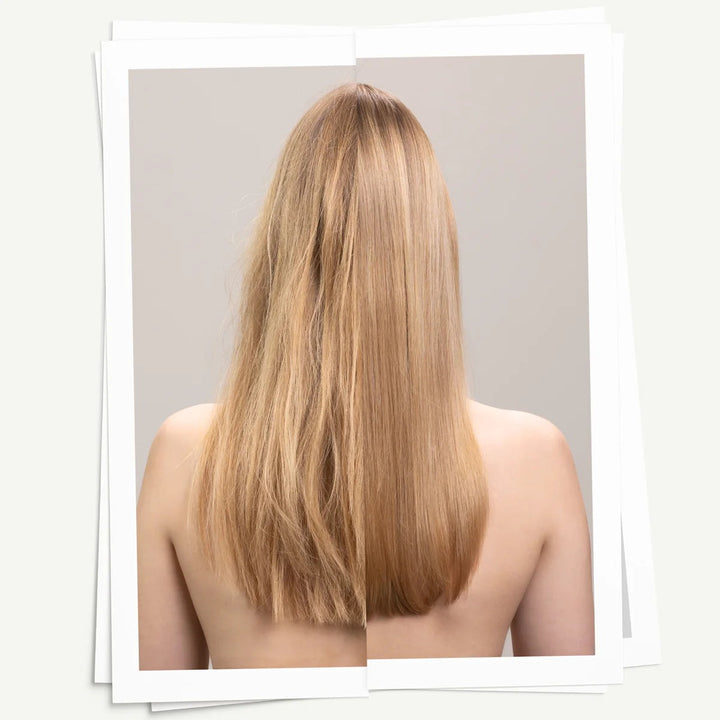 Davines Nounou Conditioner – après-shampooing nourrissant et réparateur pour cheveux secs ou abîmés. Vusuel avant apres