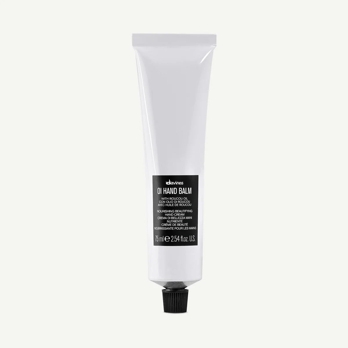 Davines OI Hand Balm en tube, crème mains nourrissante au roucou pour hydrater, adoucir et laisser la peau délicatement parfumée
