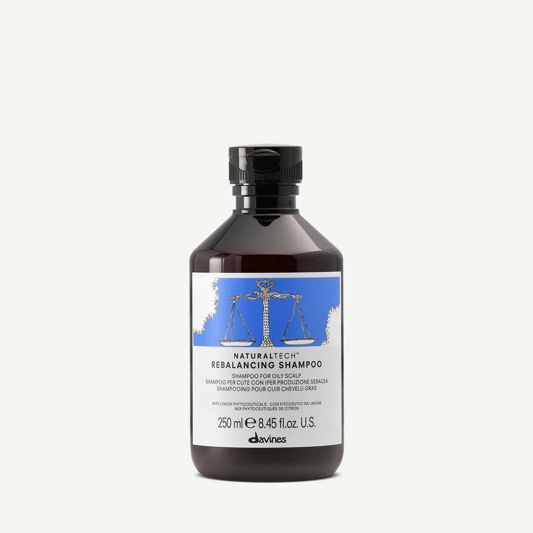 Flacon 250 ml Davines Rebalancing Shampoo – shampooing rééquilibrant sébum pour cheveux gras