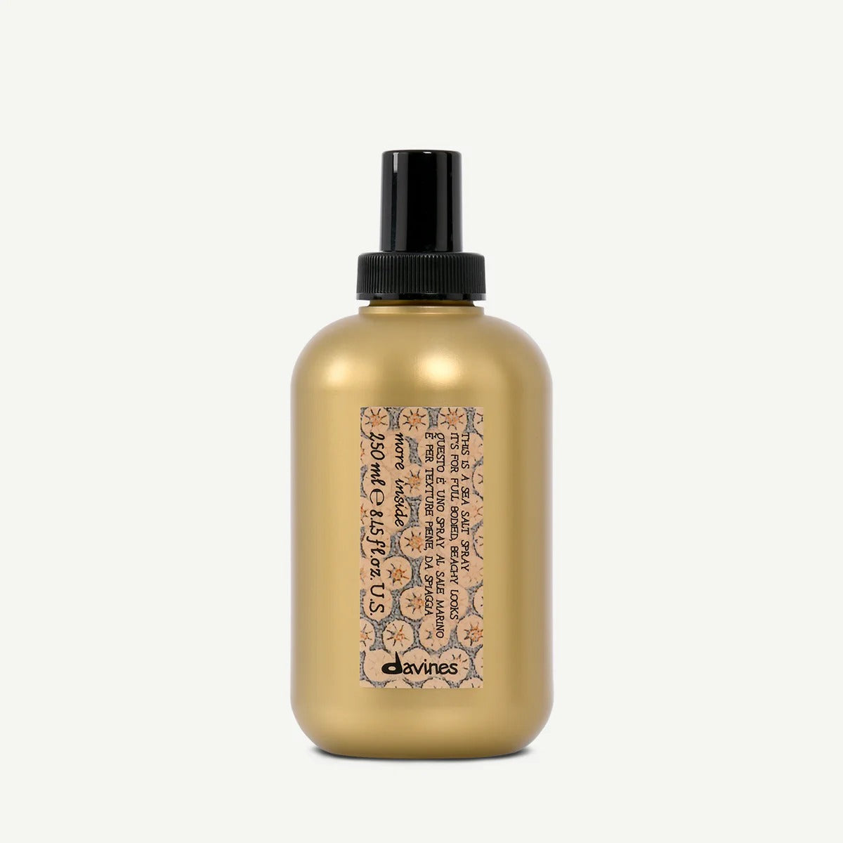 Flacon 250 ml Davines Sea Salt Spray – spray au sel marin pour volume et texture effet plage