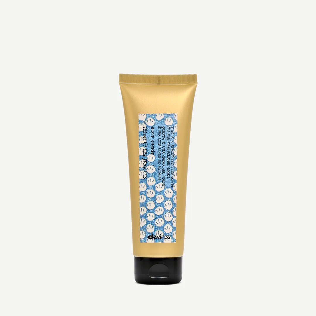 Tube 125 ml Davines Strong Hold Cream Gel – crème-gel coiffante tenue forte