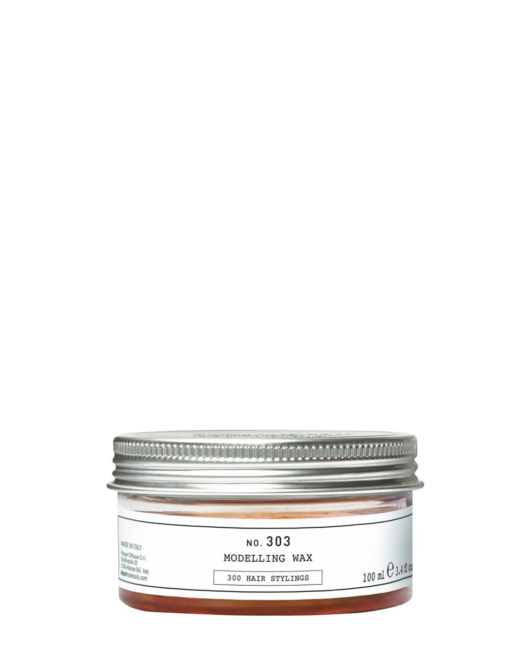 Boîte métal 75 ml Depot n°303 Modelling Wax – cire modelante brillance douce