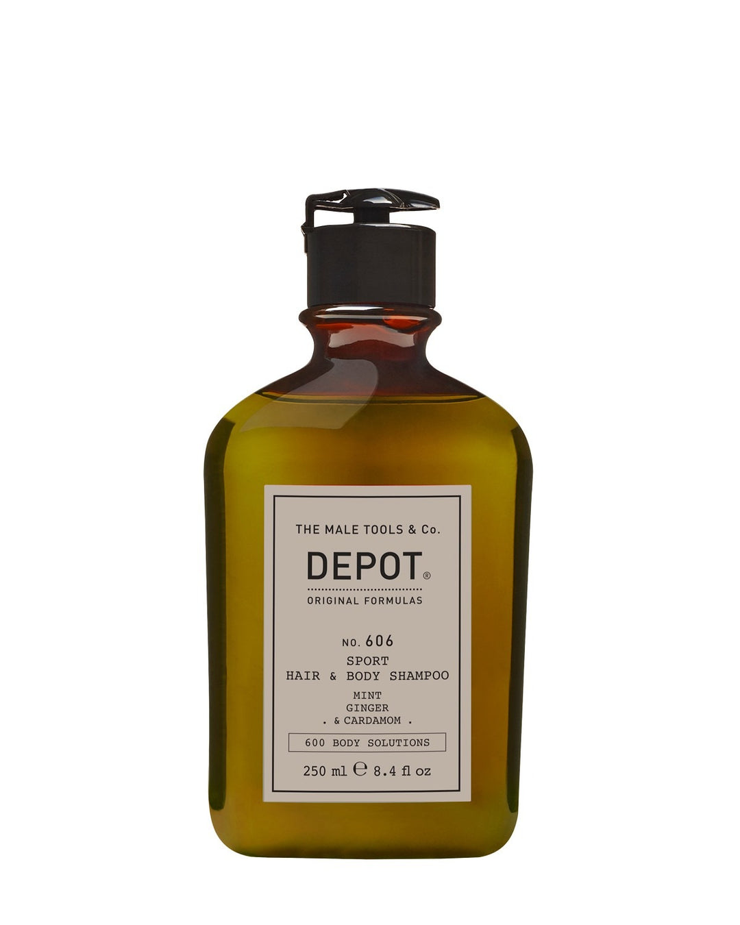 Flacon 250 ml Depot n°606 Sport Hair & Body Shampoo – shampooing douche après sport effet frais