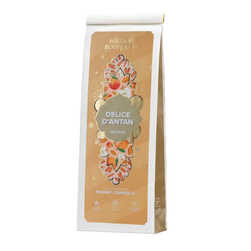 Sachet d’infusion Maison Bourgeon Délice d’Antan saveur pomme cannelle