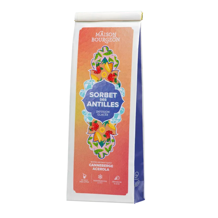 Sachet 100 g Maison Bourgeon Sorbet des Antilles – infusion glacée canneberge & acérola
